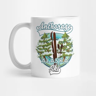 Anchorage Alaska Ski logo Mug